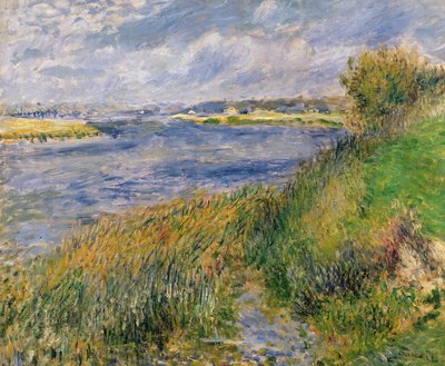 Die Ufer der Seine, Champrosay, 1876 von Pierre Auguste Renoir